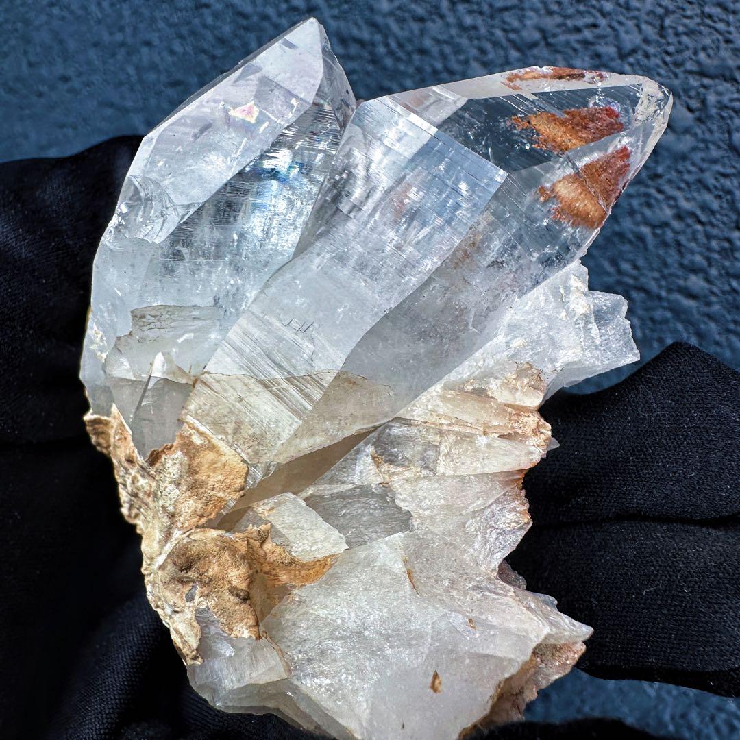希少高透明度❗️マニカラン産レインボーヒマラヤ水晶クラスター超強いパワーA1409