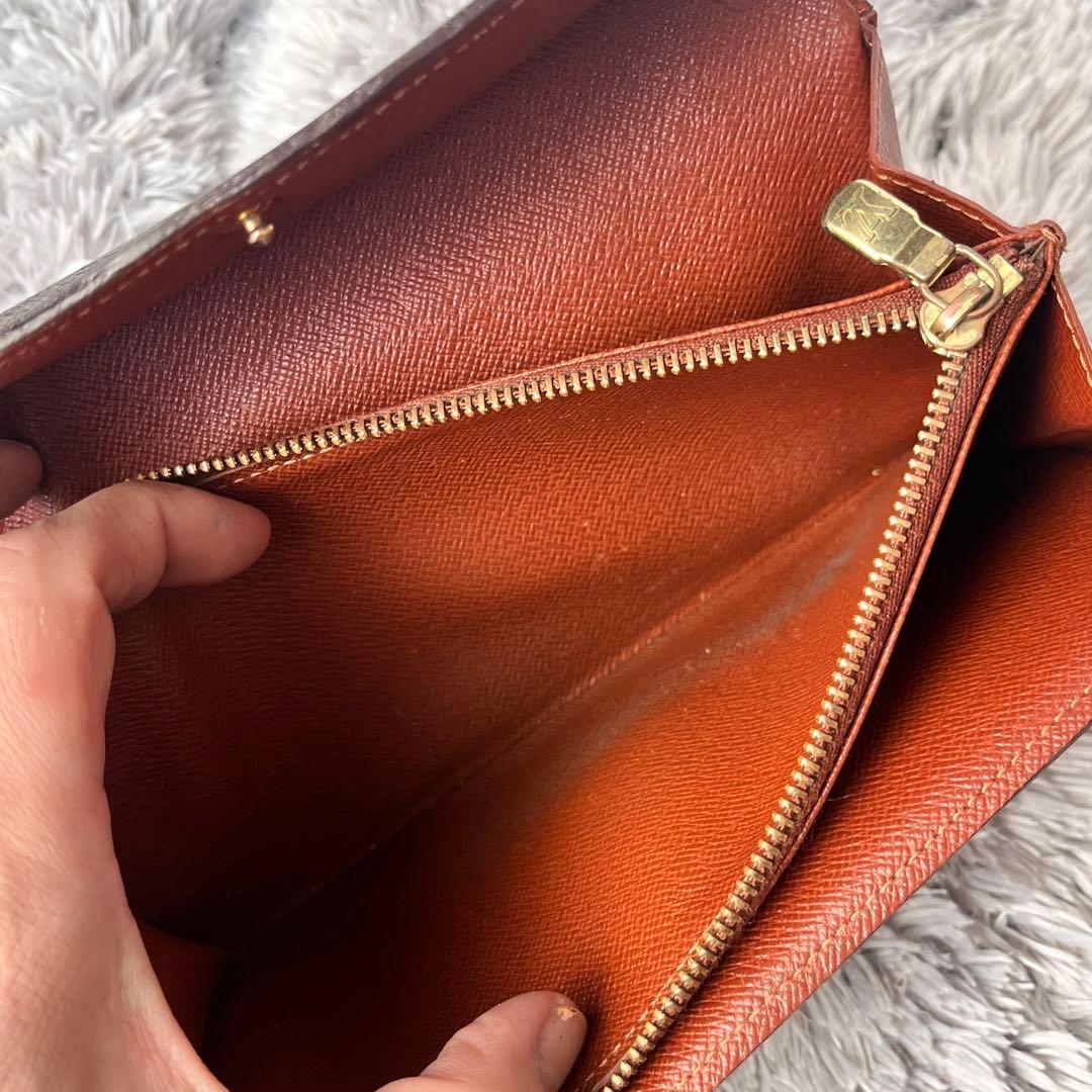 ルイヴィトン　モノグラム　長財布　ポルトモネクレディ　メンズ　レディース