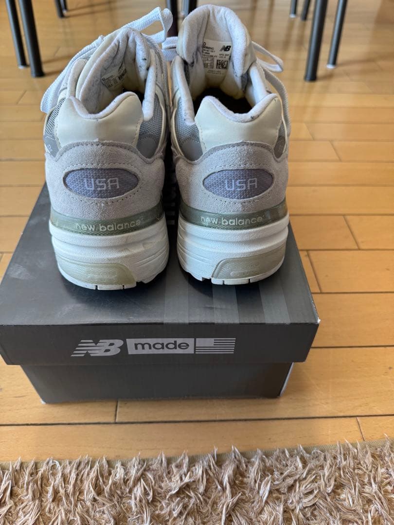 New Balance 992 ホワイトグレー スニーカー 29.5cm