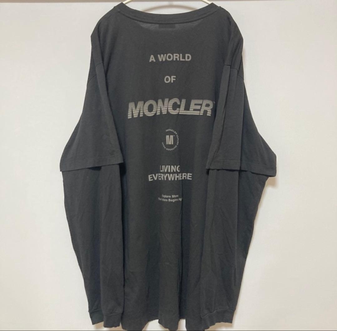 モンクレール　MONCLER bigシルエット　ロゴ　重ね着　ロンT 3XL