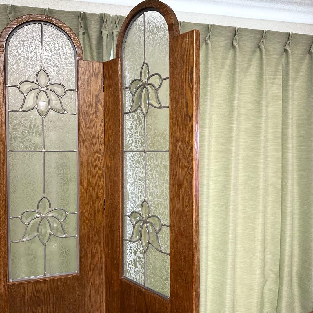 三越家具 Brugge ブルージュ 3連 パーテーション 衝立　定価25万