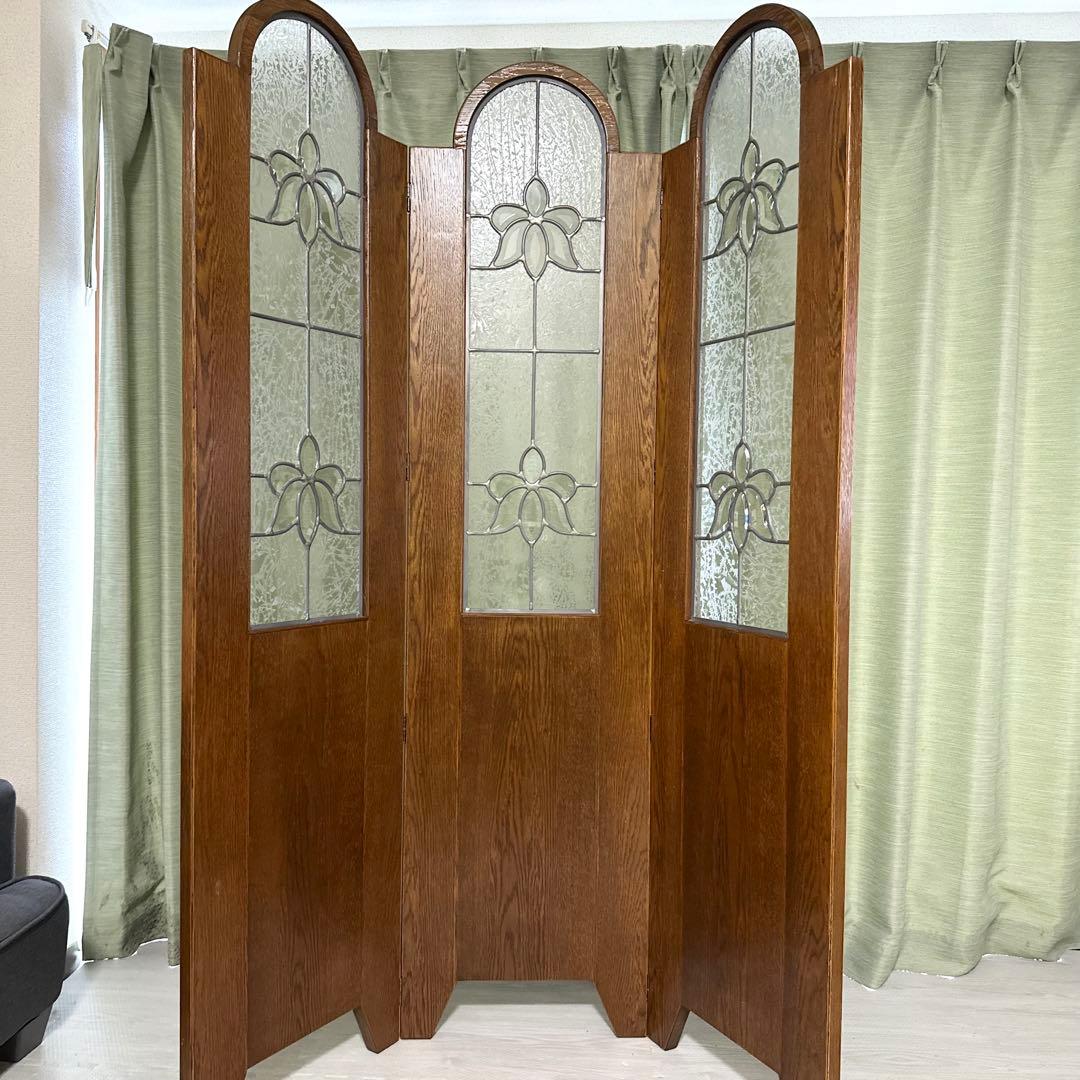 三越家具 Brugge ブルージュ 3連 パーテーション 衝立　定価25万