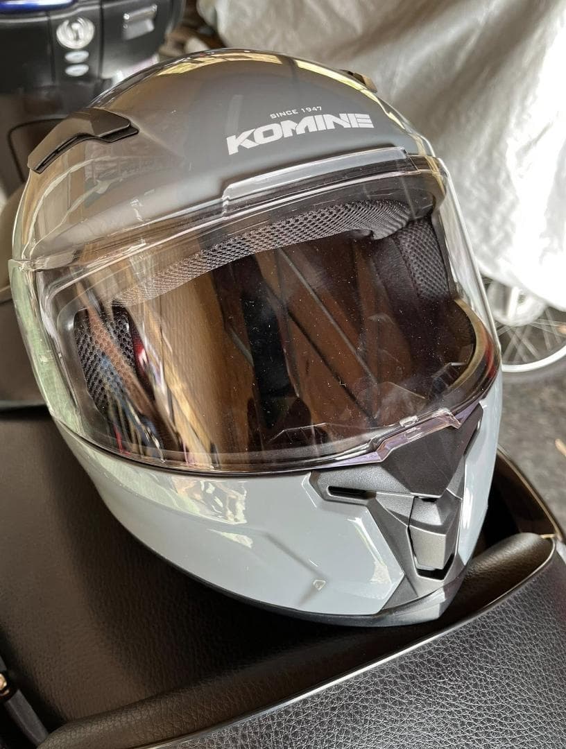KOMINE フルフェイスヘルメット 中古美品 HK-170 Lサイズ グレー