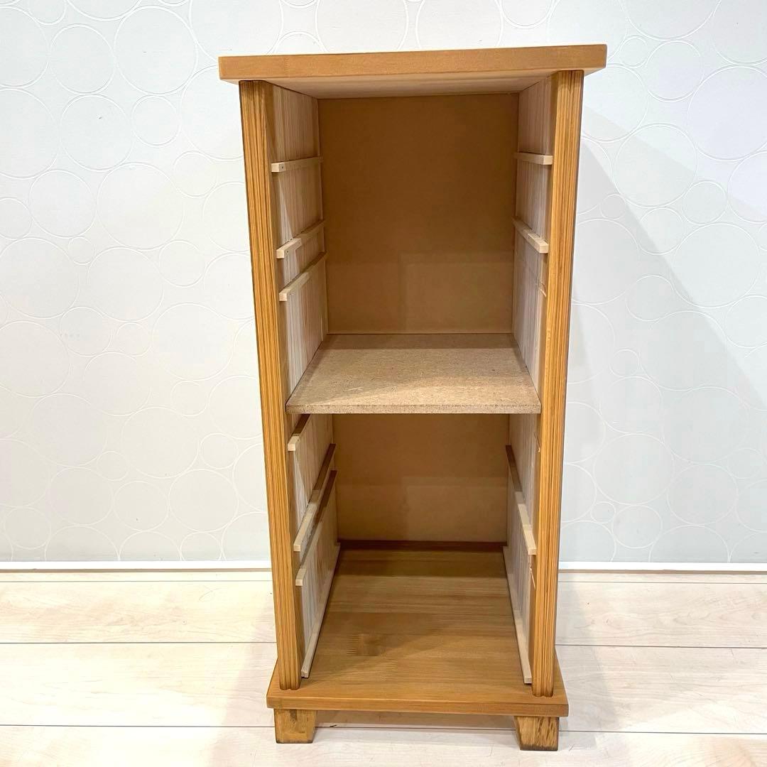 【美品】天然木 5段チェスト 書類収納 小引き出し 木製収納棚 北欧 ナチュラル