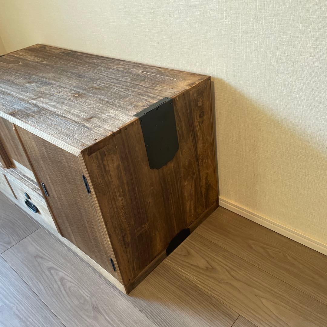 41)桐箪笥　アンティーク　チェスト　テレビ台　おもちゃ箱　和箪笥　古家具　着物
