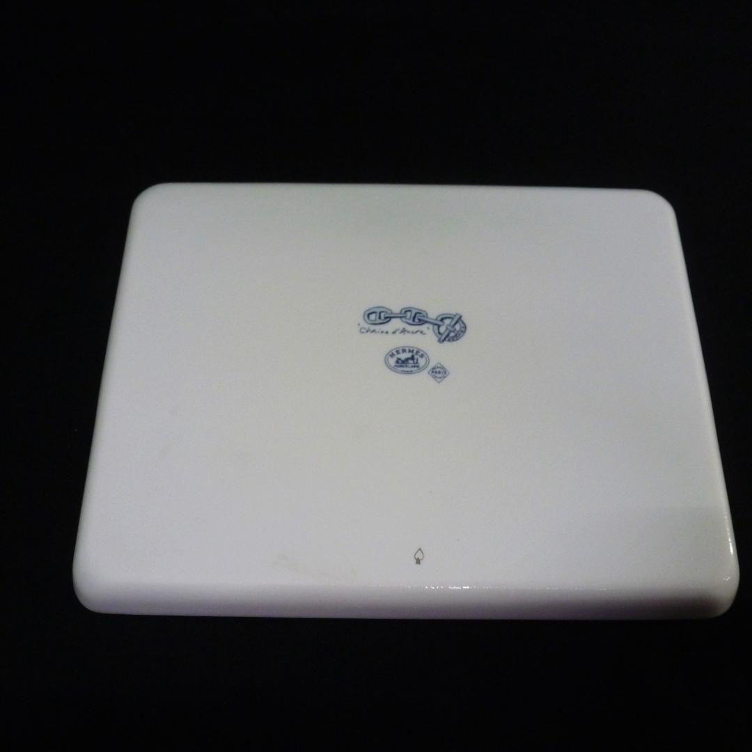 HERMES エルメス シェーヌダンクル スクエアプレート 角皿