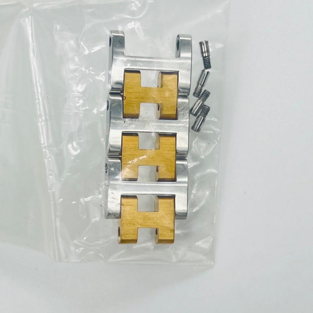 新品電池　ゴールド　エルメス クリッパー　アイボリー文字盤　クォーツ　腕時計