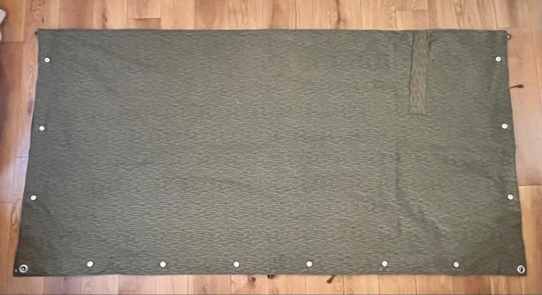 3*1様 東ドイツ軍放出 テントシート レインドロップカモフラージュ 軍幕