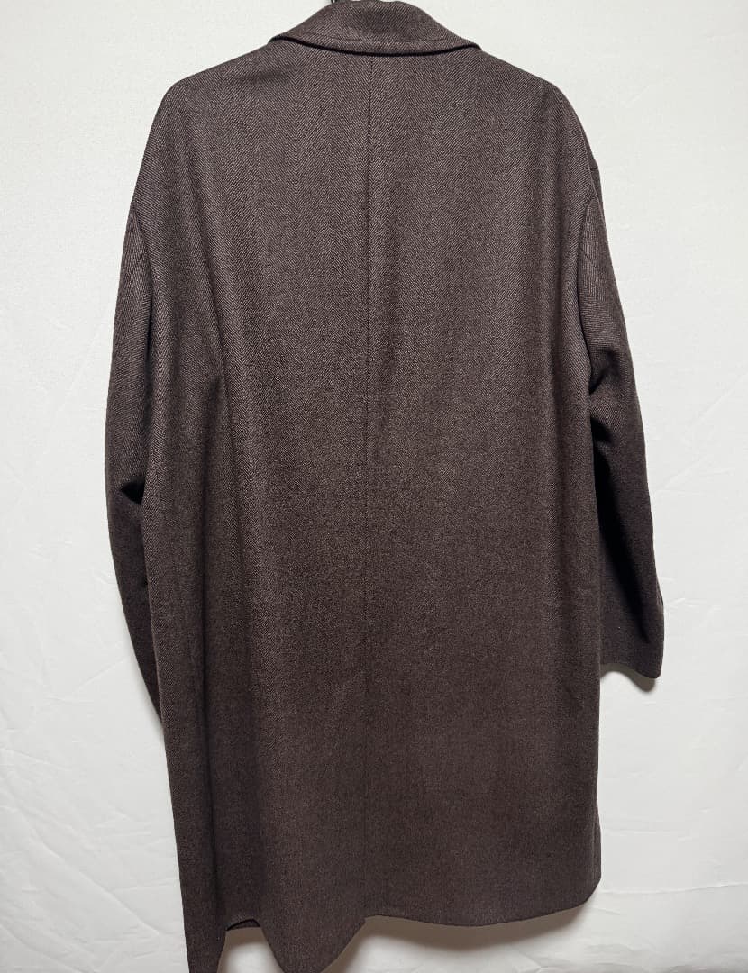 GOOVI ウールカシミヤソフトツイードシングルチェスターコート サイズ2 新作