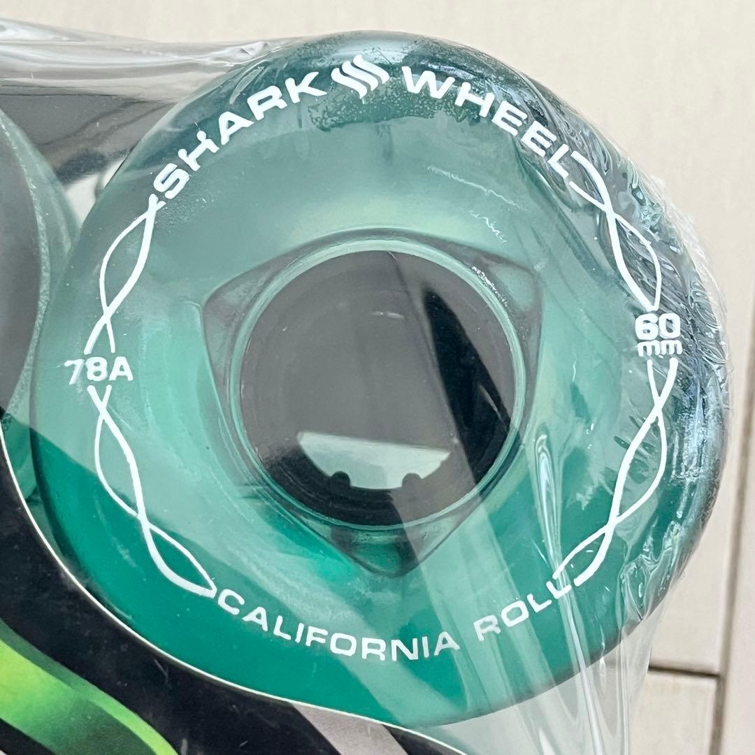 15☆新品 未開封☆ シャークウィール 60mm 78a クリアグリーン