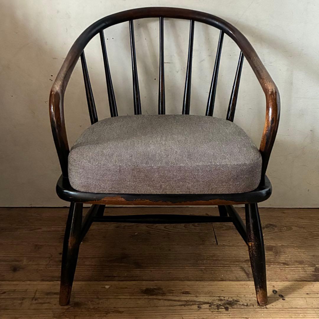 キツツキ 飛騨産業 ヴィンテージ ラウンジ イージーチェア 曲木 ウィンザー ②