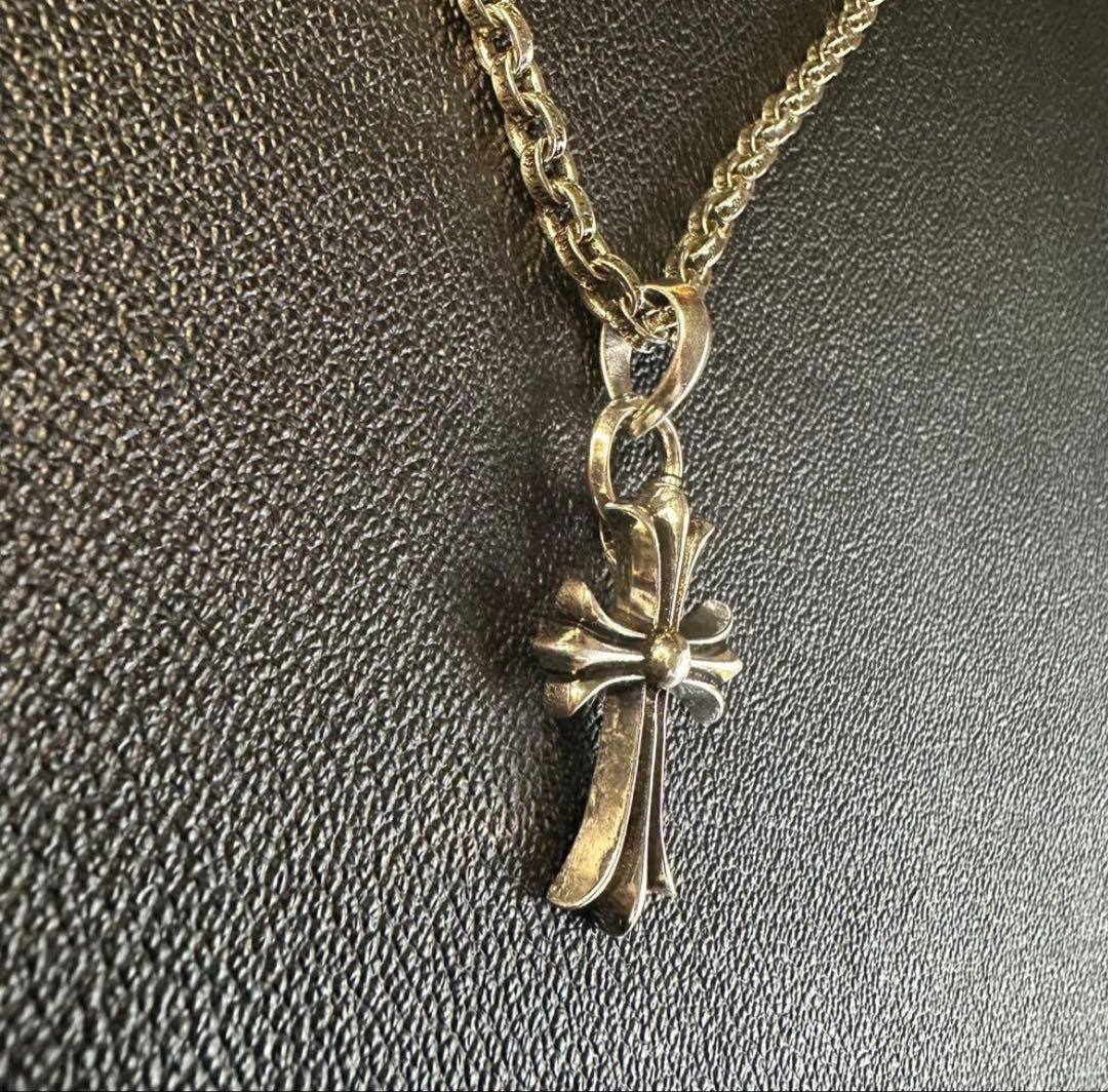 CHクロスペンダントスモール with ベイル　ペーパーチェーン50cm