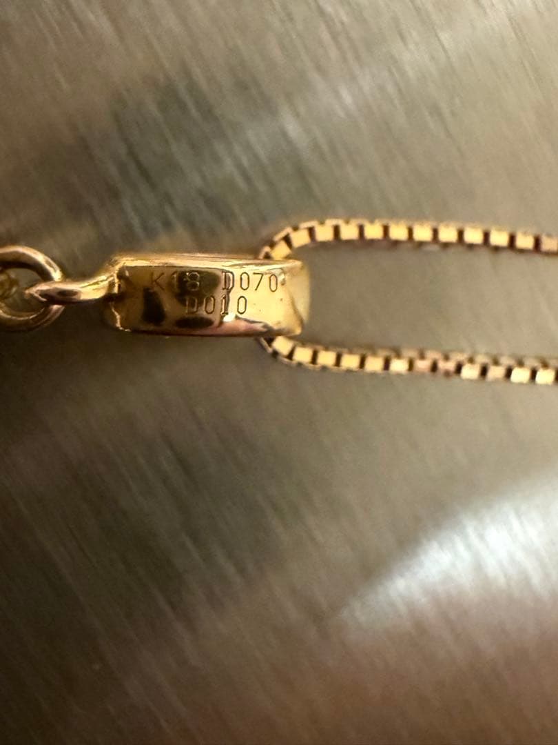 刻印有り　ダイヤクロス　k18 ネックレス 6.66g 0.8ct