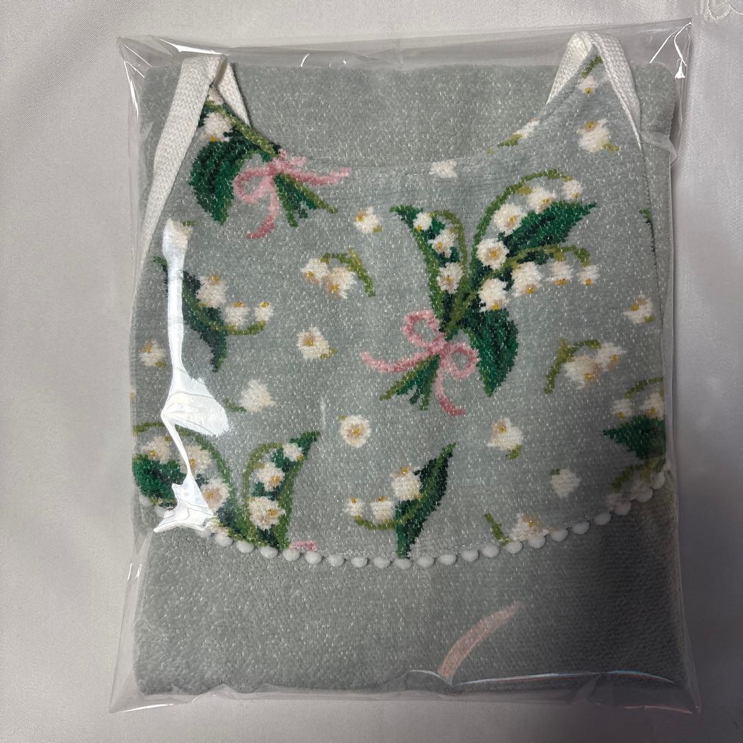 未使用品　FEILER フェイラー　エプロン　ブルーグレー