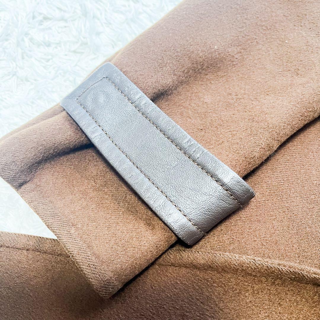 白タグ マックスマーラ ダブルフェイス ロングコート カシミヤ100 ブラウン