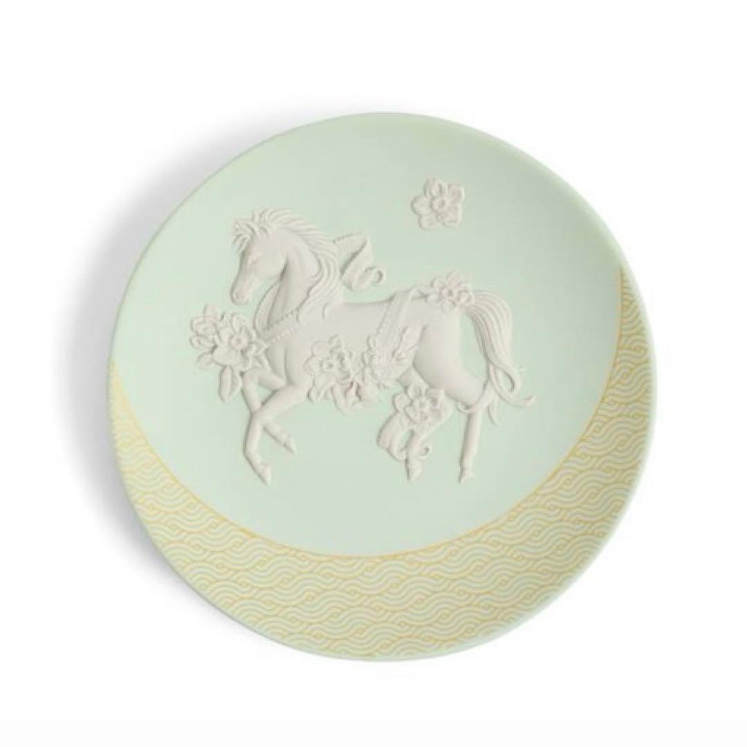 ウェッジウッド　ジャスパー　干支トレイ