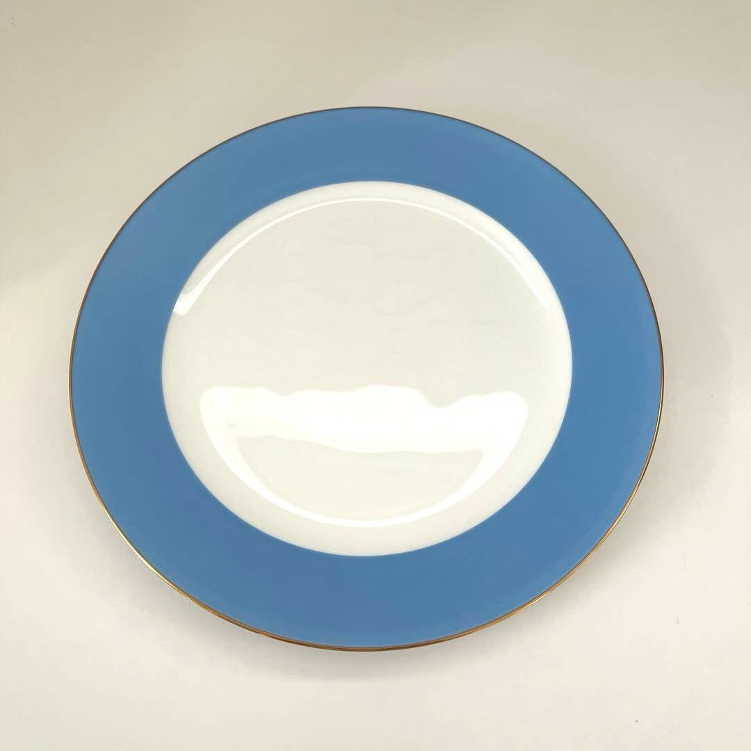 大倉陶園 色蒔きシリーズ プレート 皿 ブルー