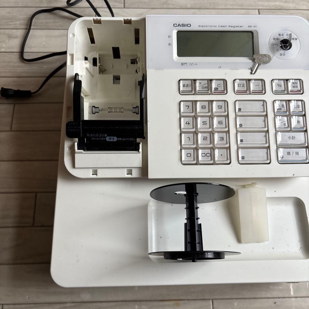 権*六様 CASIO SE-G1-WE 電子レジスター