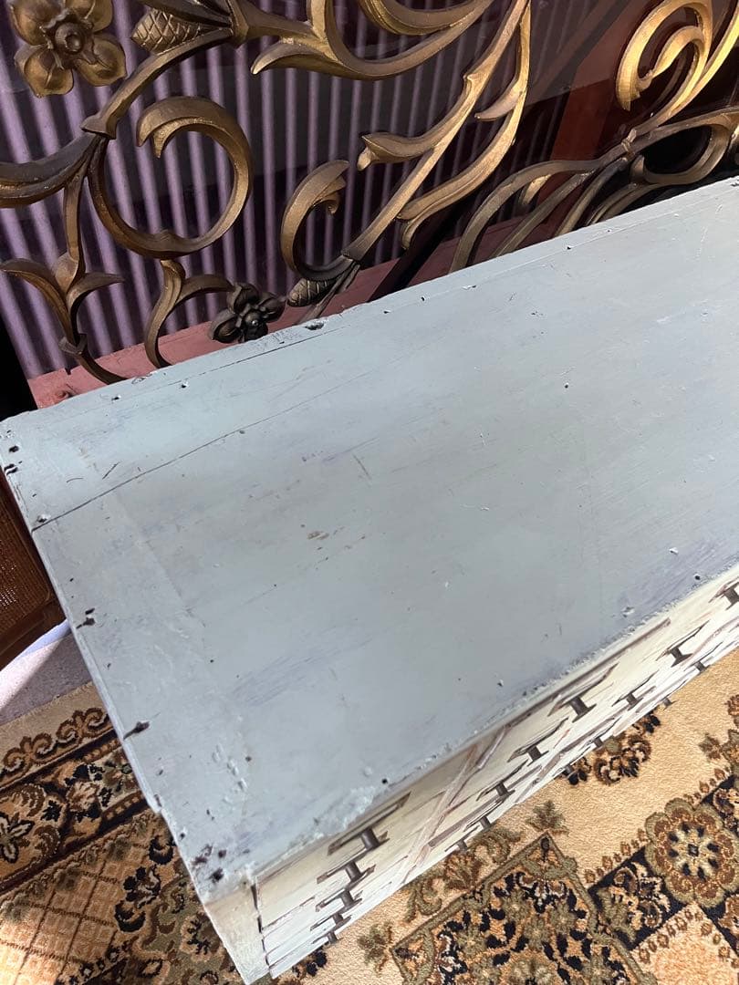 多収納 薬箪笥 古道具 アンティーク 昭和レトロ 当時物 チェスト インテリア