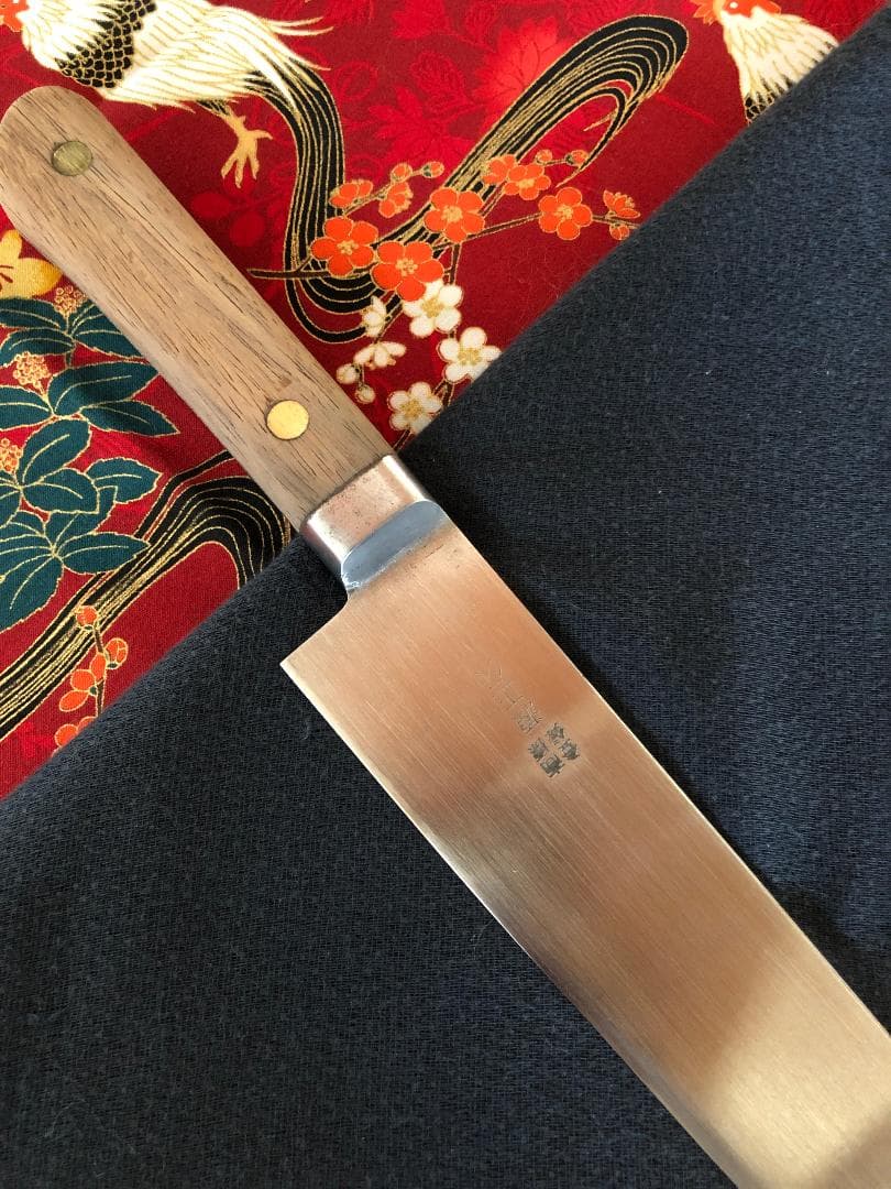 【研ぎ済み】全鋼製　源正久　牛刀包丁　ナイフ　料理　釣り