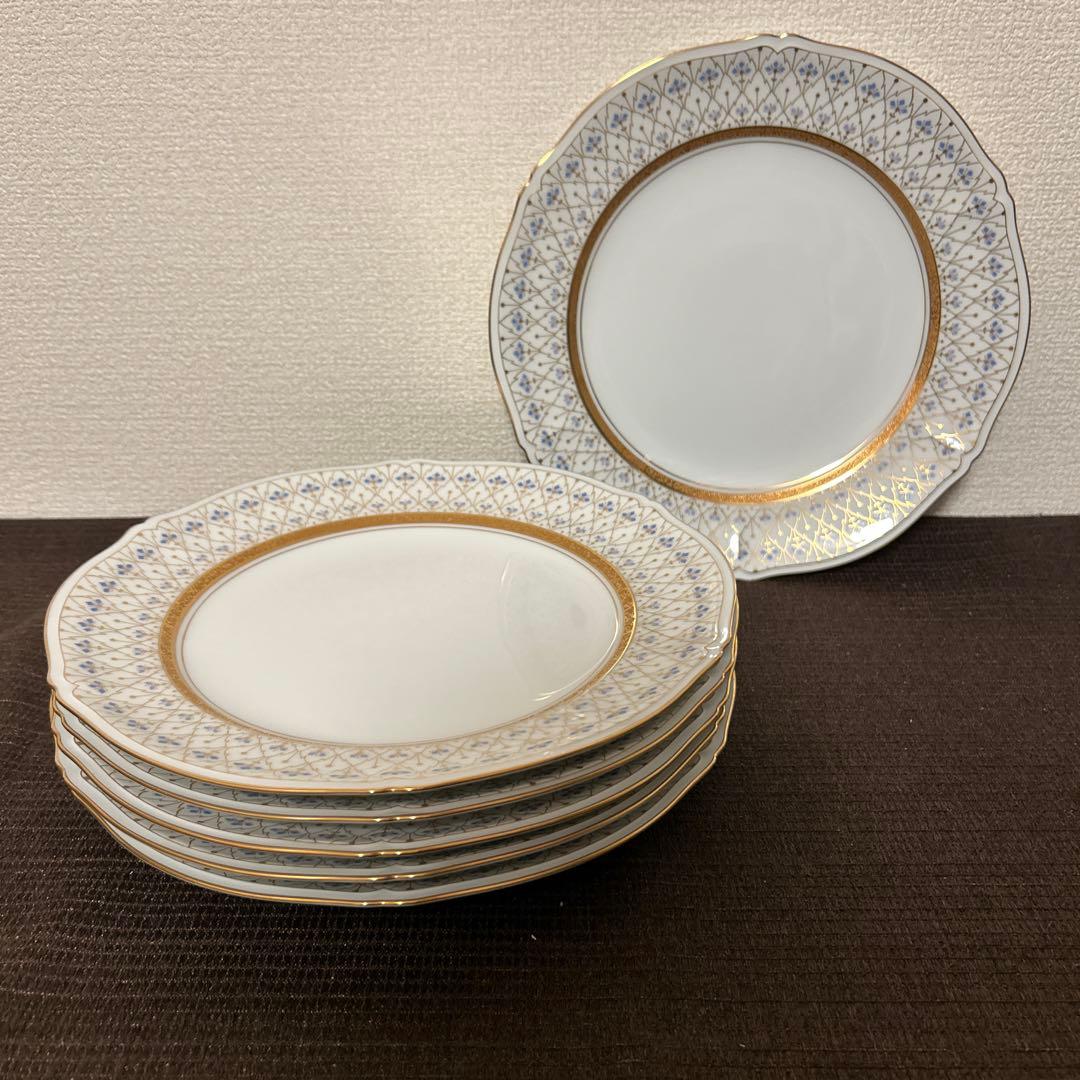 大倉陶園　スイートメモリー　ディナープレート　25.5cm 金彩金蝕