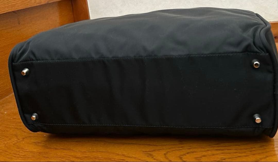 c*♡様 PRADA ブラック ナイロンボストンバッグ（鍵と南京錠付き）