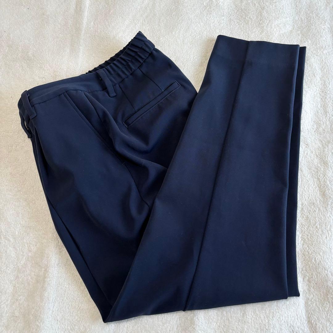✨️美品✨️ PLST プラステ スーツ パンツ ノーカラー ネイビー M 紺色