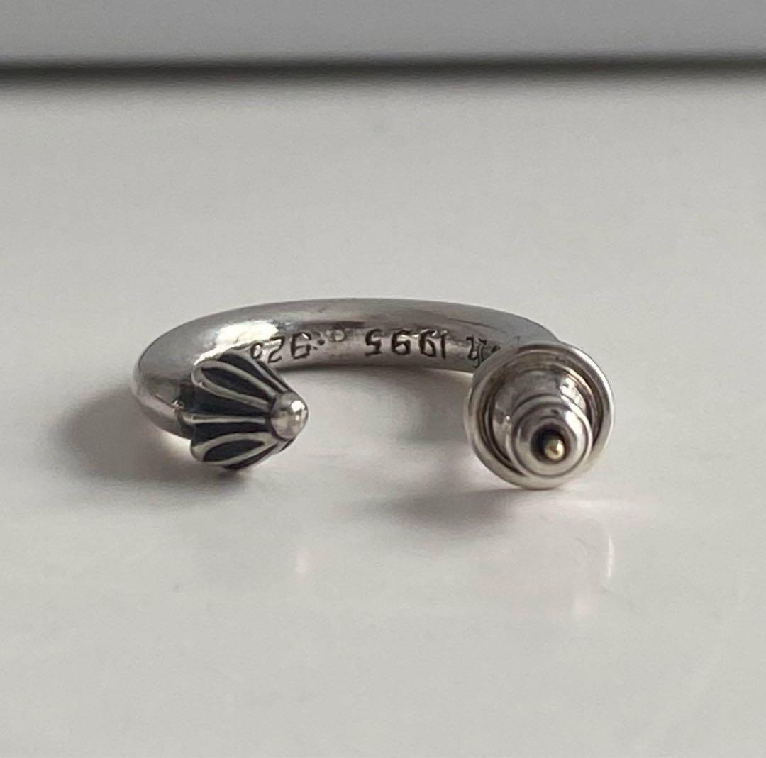 クロムハーツ プレーンフープシルバーピアス