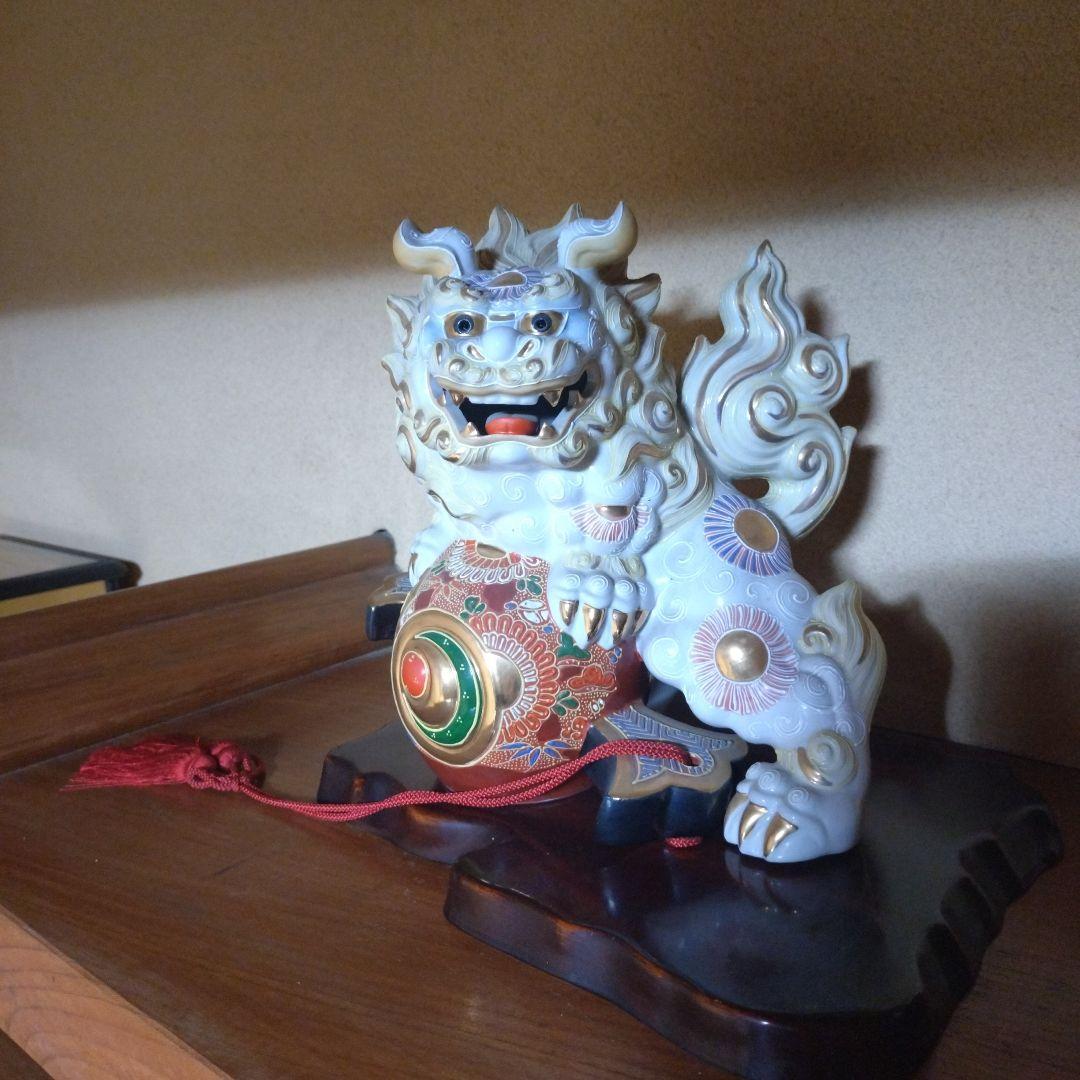 陶器製 獅子像 伝統工芸品