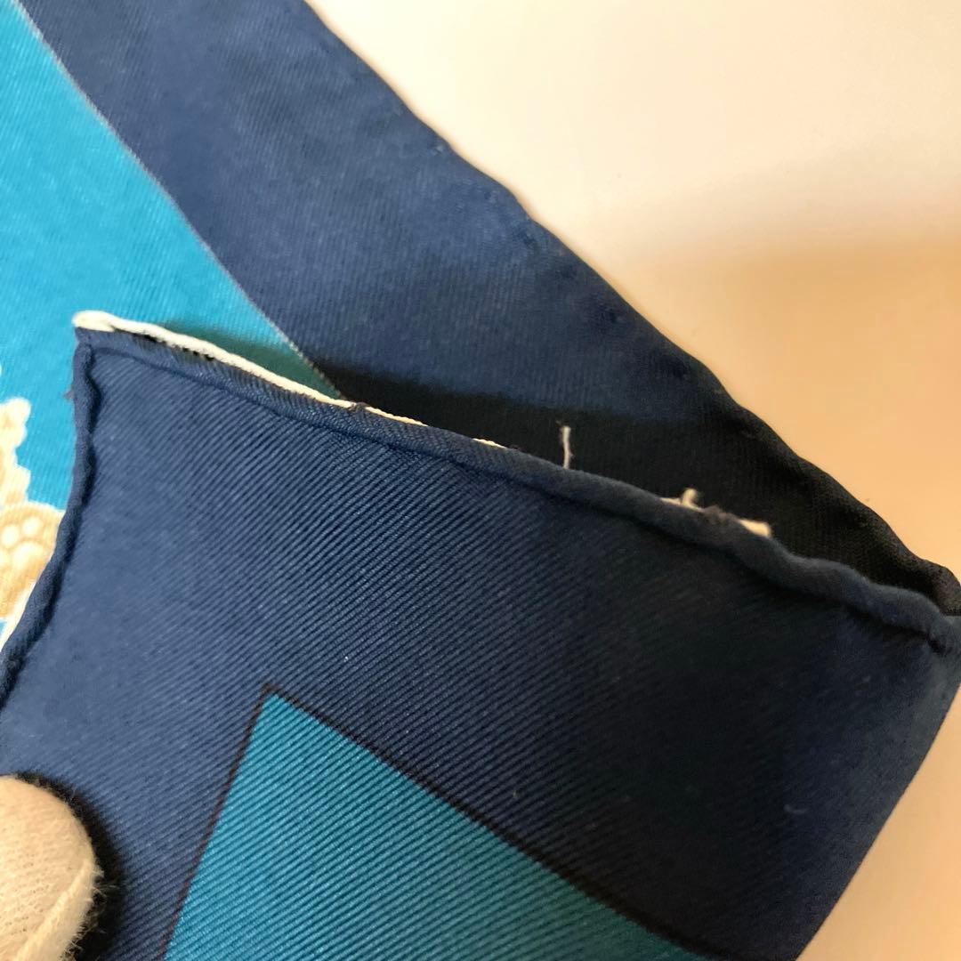 E100 HERMES エルメス カレ 90 KOSMIMA 宇宙 スカーフ