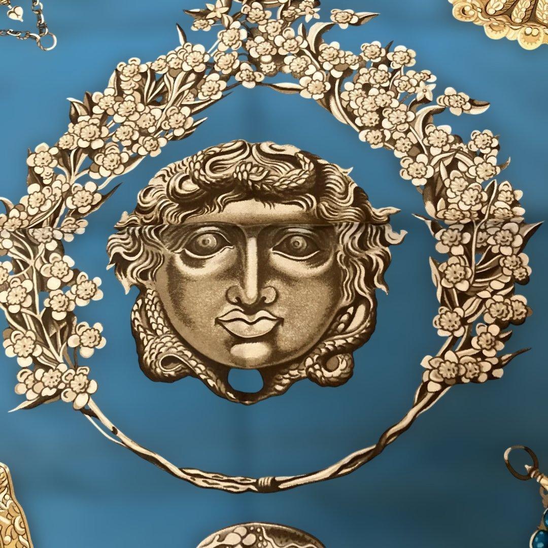 E100 HERMES エルメス カレ 90 KOSMIMA 宇宙 スカーフ