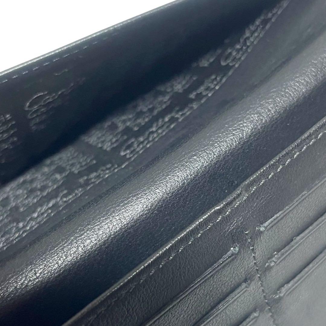 カルティエ Cartier 二つ折り 長財布 レザー 革 ブラック 黒