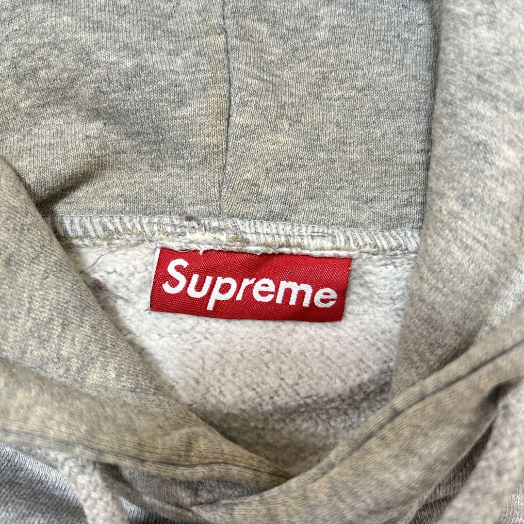 Supreme Box Logo Hooded Sweatshirt L グレー