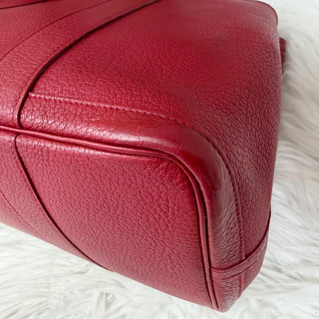 【美品】HERMES ガーデンパーティPM ルージュピマン ネゴンダ □Q 刻印