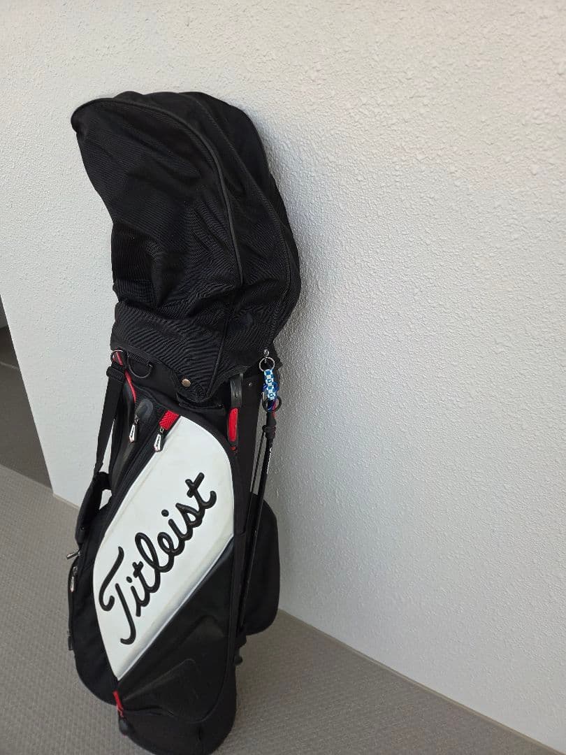 Titleist キャディバッグ 黒/白/赤