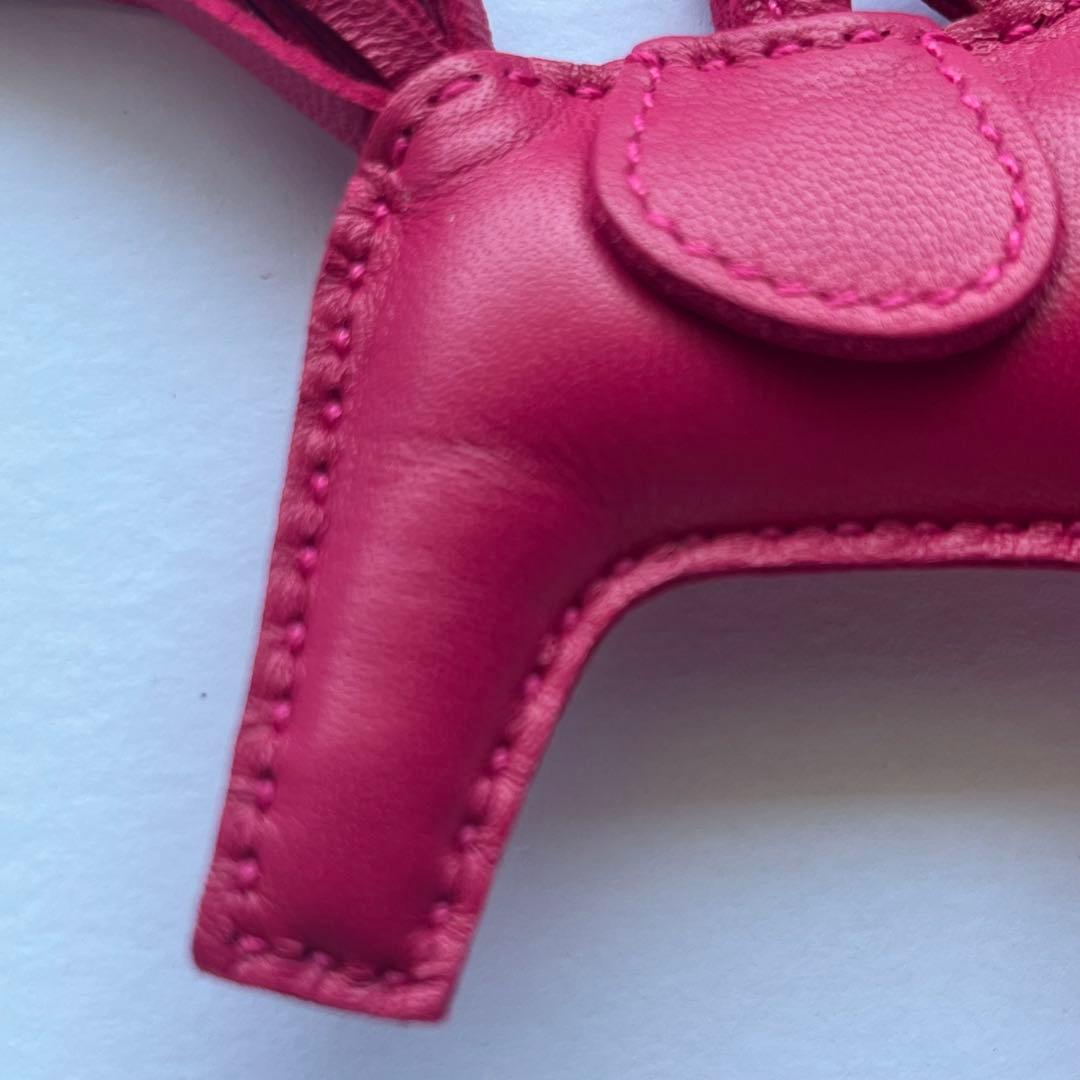 エルメス ロデオ チャームPM ローズメキシコ