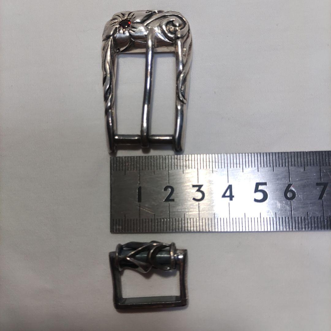 SILVER925 バックル　ベルト通し