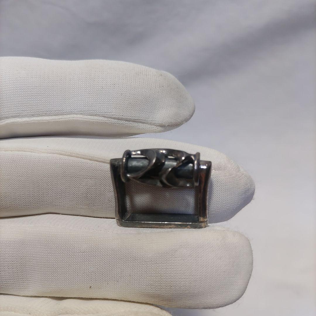 SILVER925 バックル　ベルト通し