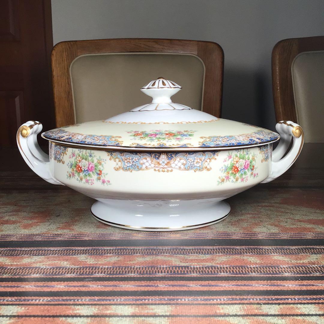 『行事うー特価』　Noritake 『Posy』　1948年　スープチュリン