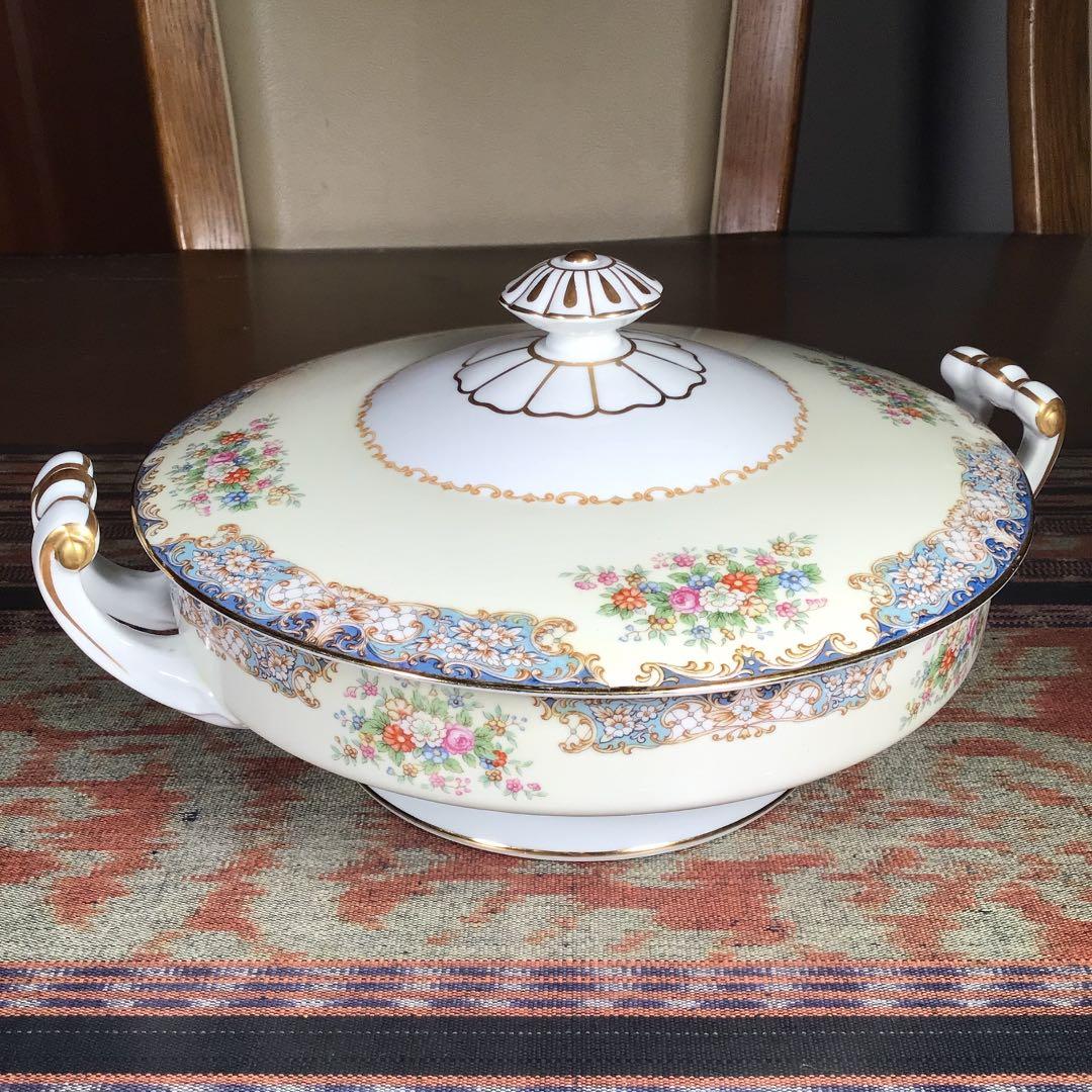 『行事うー特価』　Noritake 『Posy』　1948年　スープチュリン