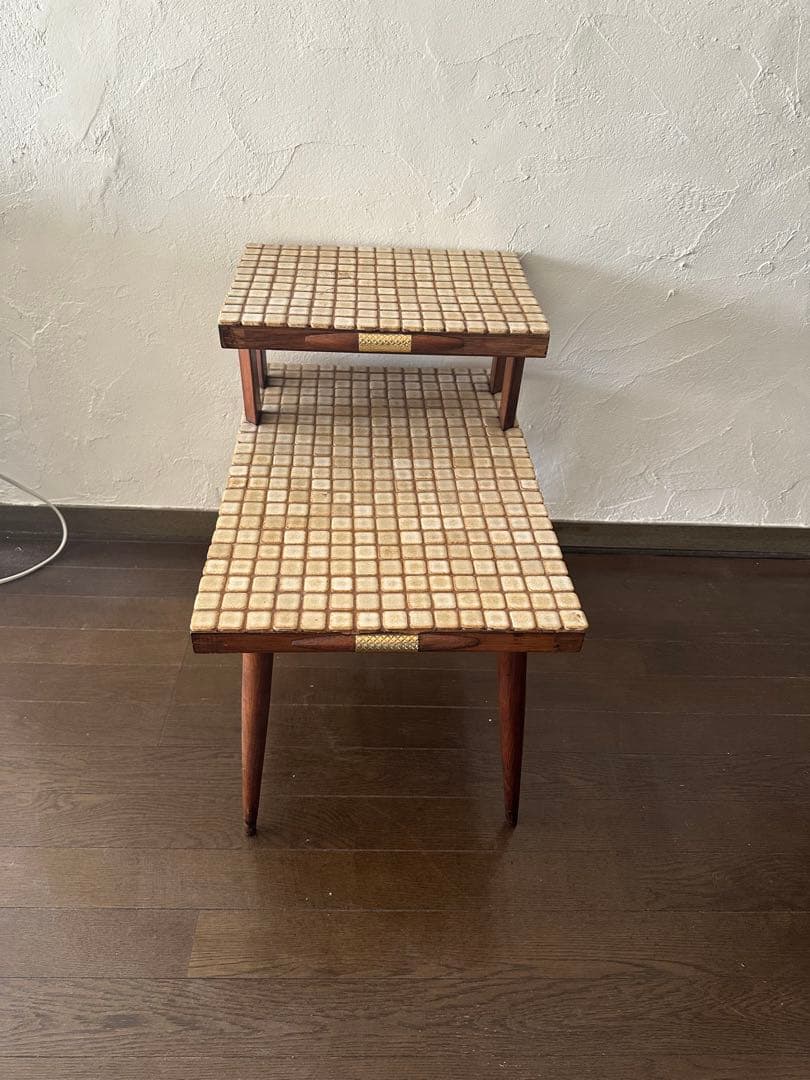 二段式サイドテーブル ミッドセンチュリーU.S.