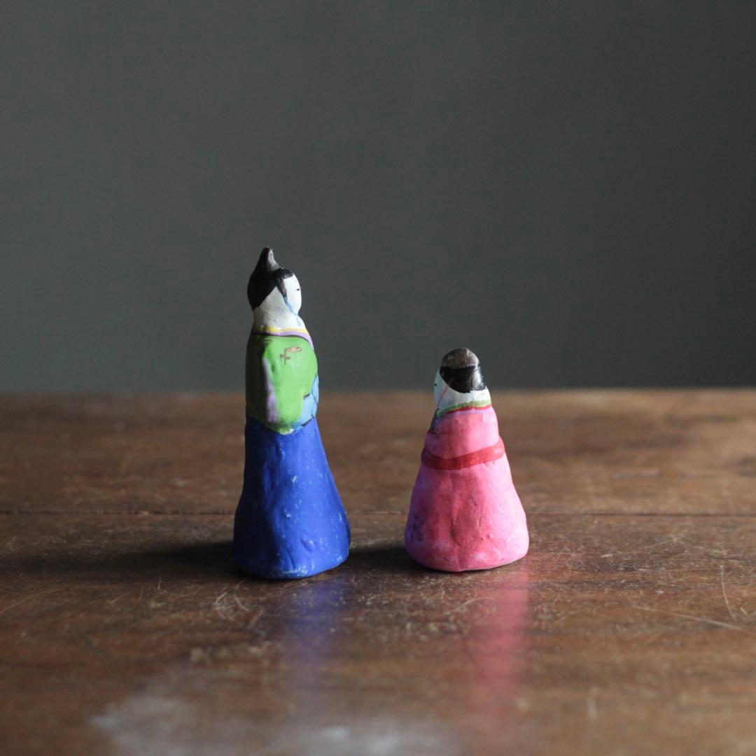 土人形 立雛 民芸 工芸 郷土人形 古道具 アンティーク