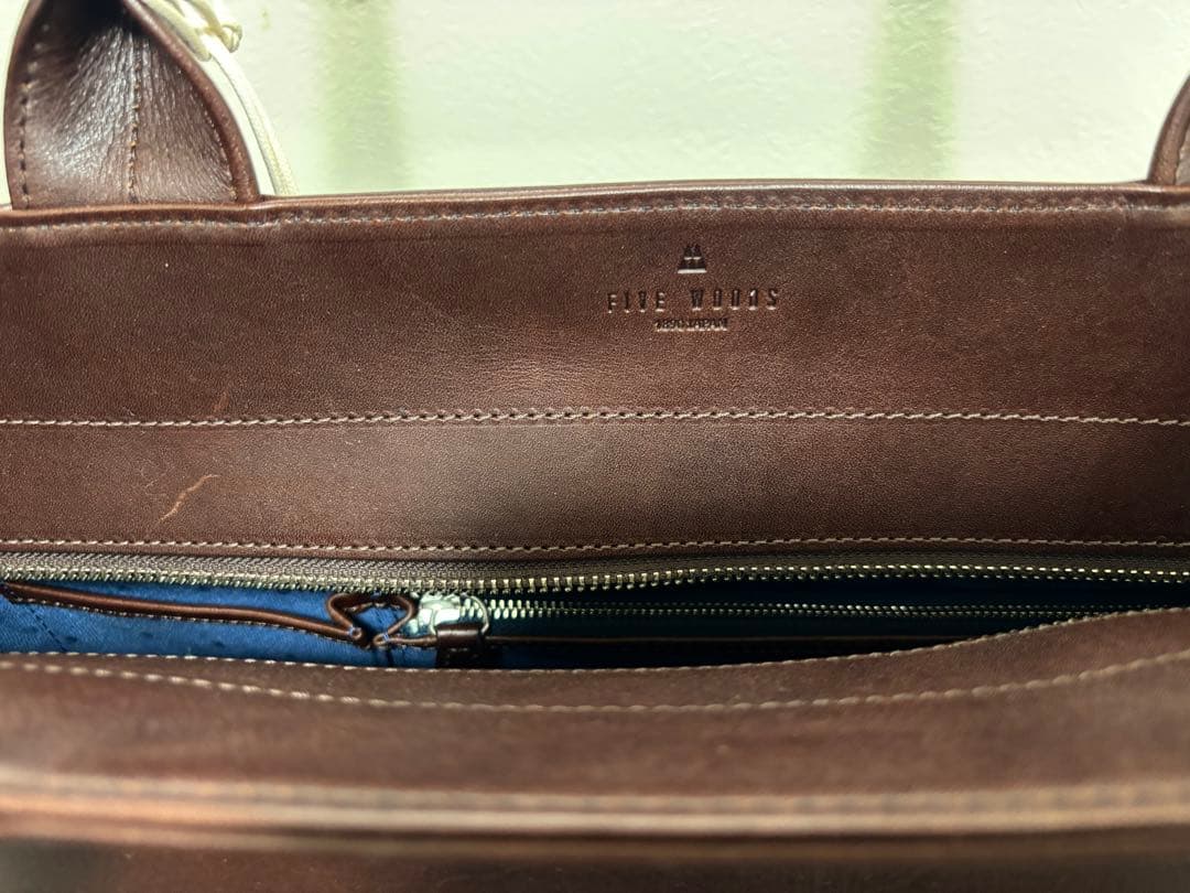 ☆未使用☆FIVE WOODS PLATEAU Lファイブウッズ レザートート