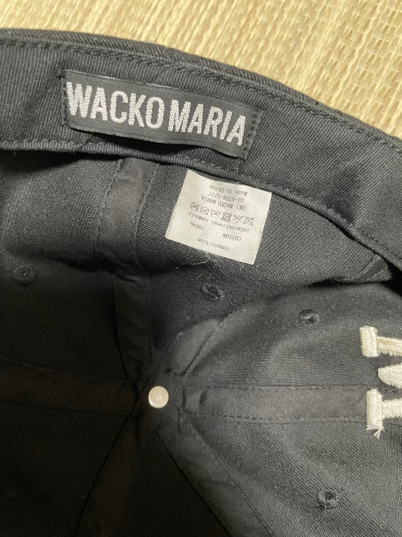 WACKO MARIA WMロゴ ブラックキャップ