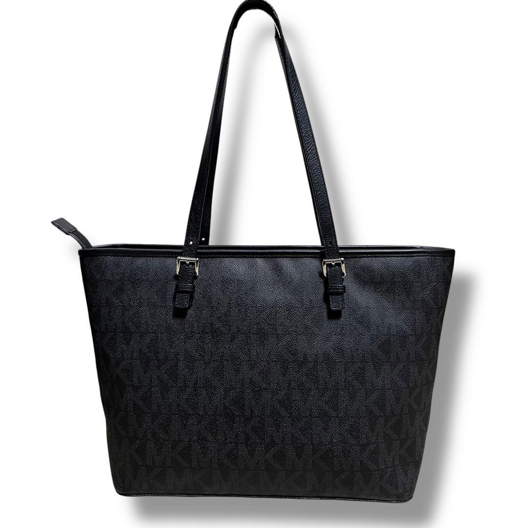 未使用級 マイケルコース トートバッグ 肩掛け 大容量 A4◎ MKシグネチャー