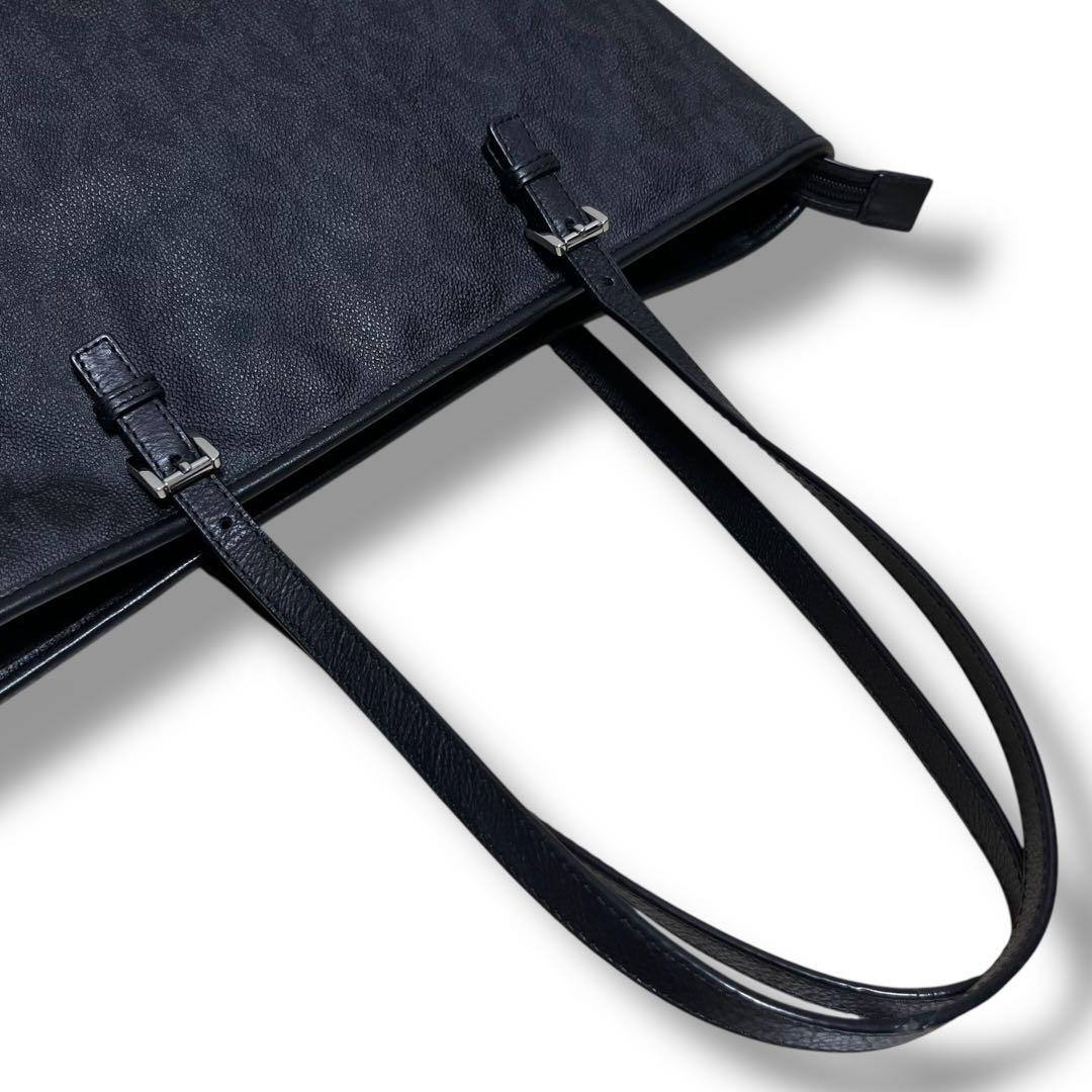 未使用級 マイケルコース トートバッグ 肩掛け 大容量 A4◎ MKシグネチャー