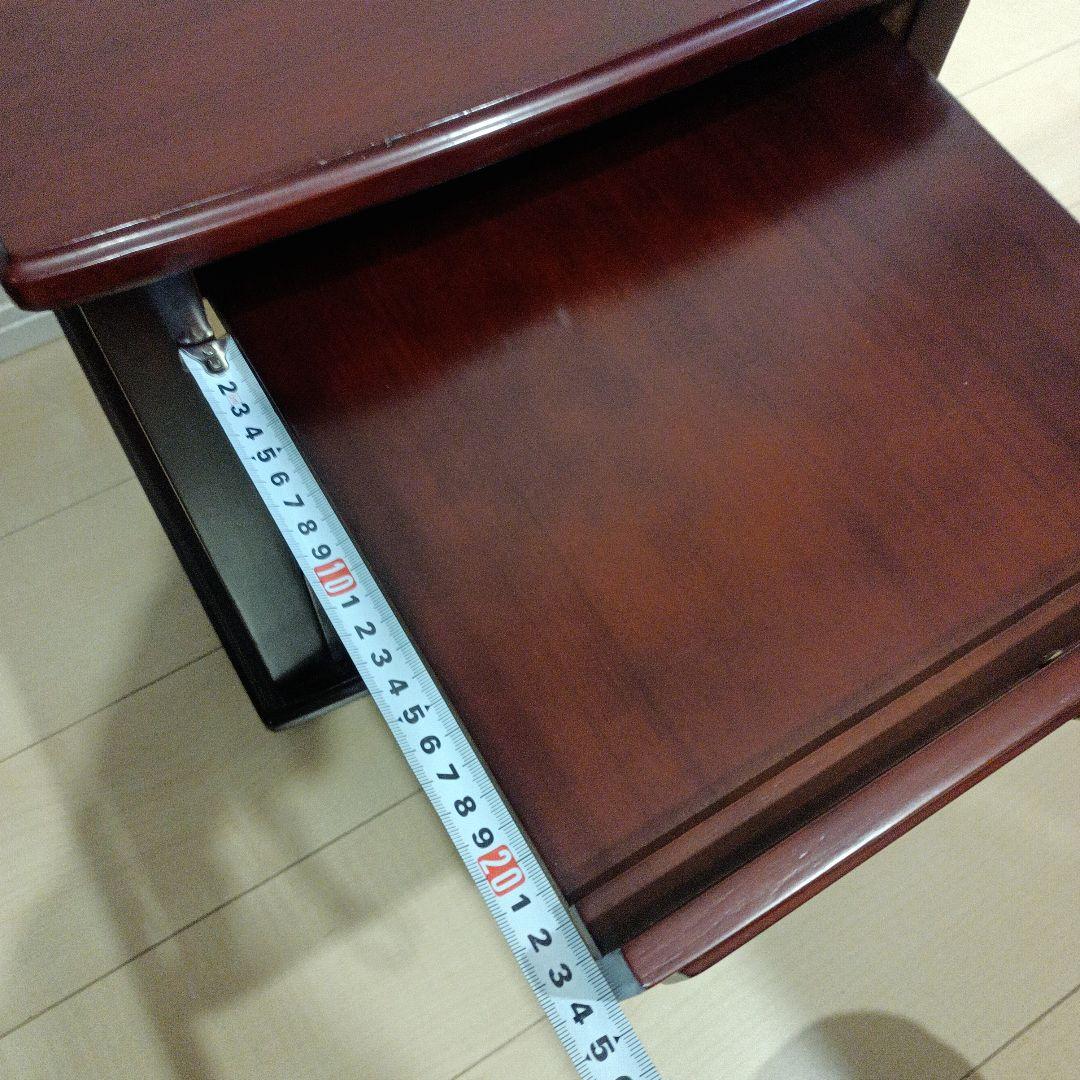 昭和レトロ キャビネット 木製 ナイトテーブル サイドテーブル キャスター付き