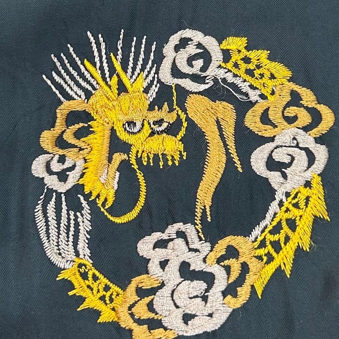 テーラー東洋 スカル スネーク 龍 日本地図 リバーシブル スカジャン M