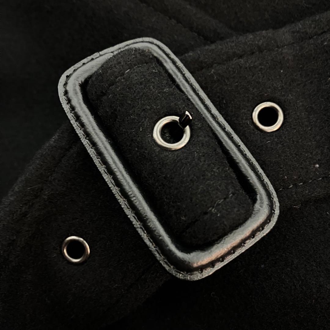 美品 キャサリンハムネット トレンチコート ウール ライナー ブラック XL