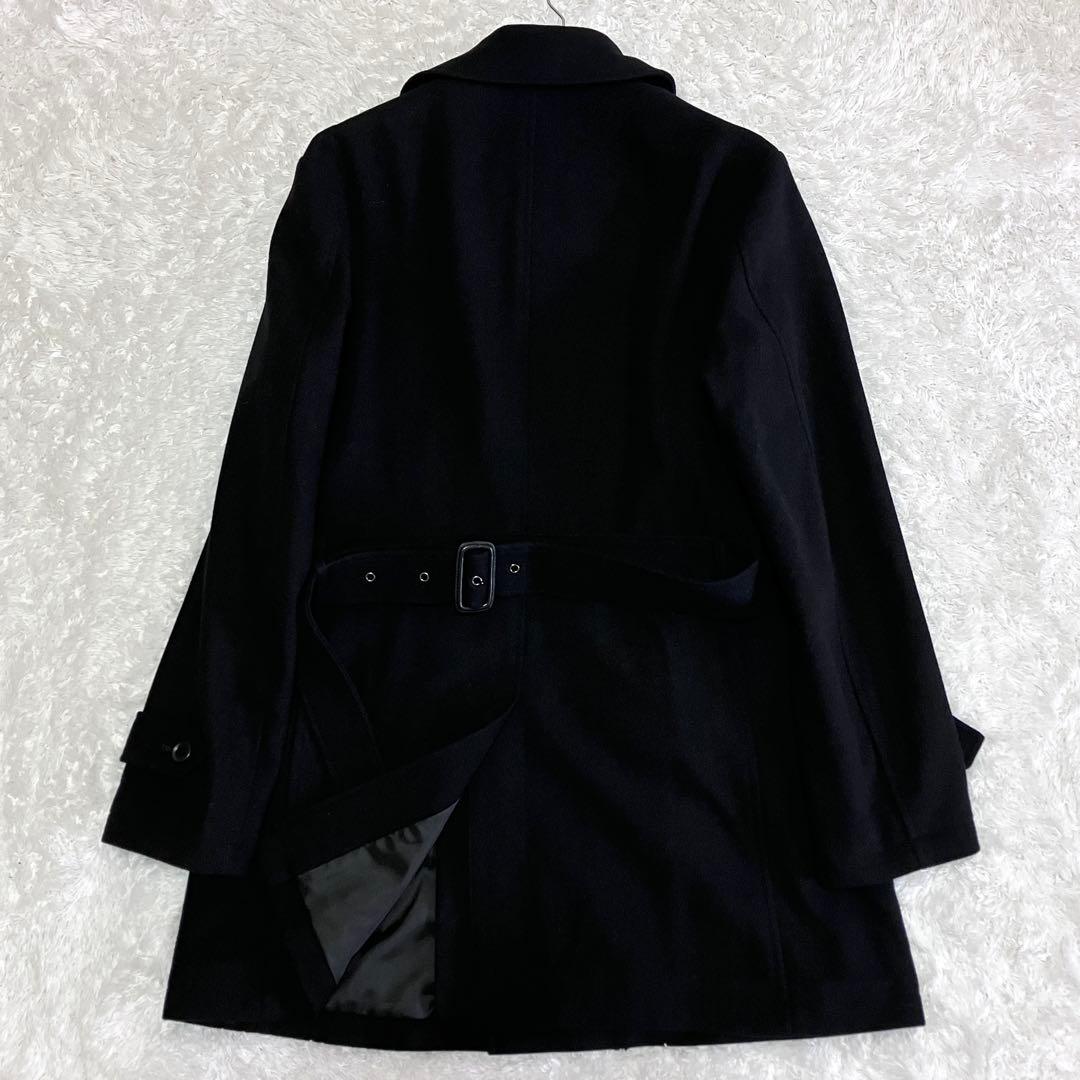 美品 キャサリンハムネット トレンチコート ウール ライナー ブラック XL